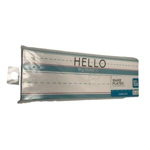 LOT OF 2 pen gear teacher school supplies name‎ badge hello my name 24 count